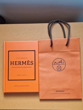 Orange Hardcover Book - Little Book of Hermès